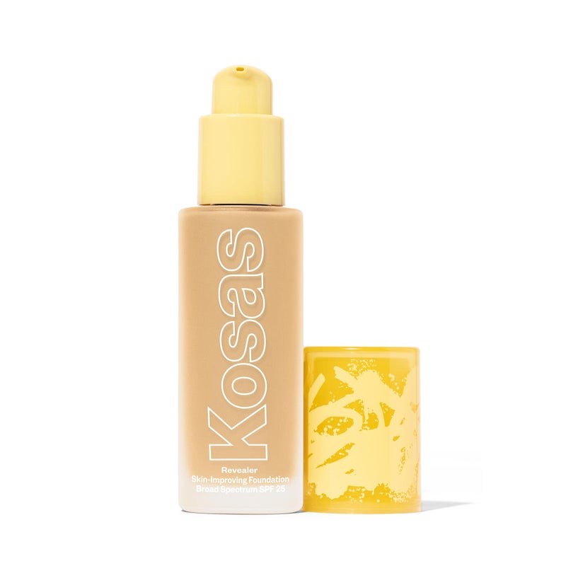 Kosas Revealer SkinImproving Foundation with SPF 25 Protection Hydrate Brighten Soothe Plump Protect Skin  Smoothing Texture Natural Finish and Clean Formula  Light Neutral Warm 170
